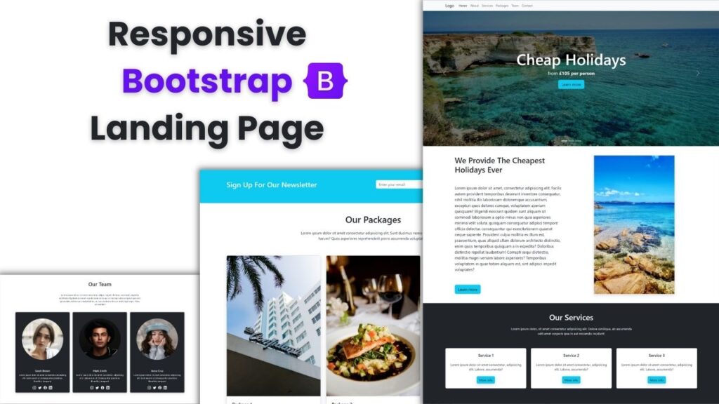 Responsive Bootstrap 5 Landing Page Design
