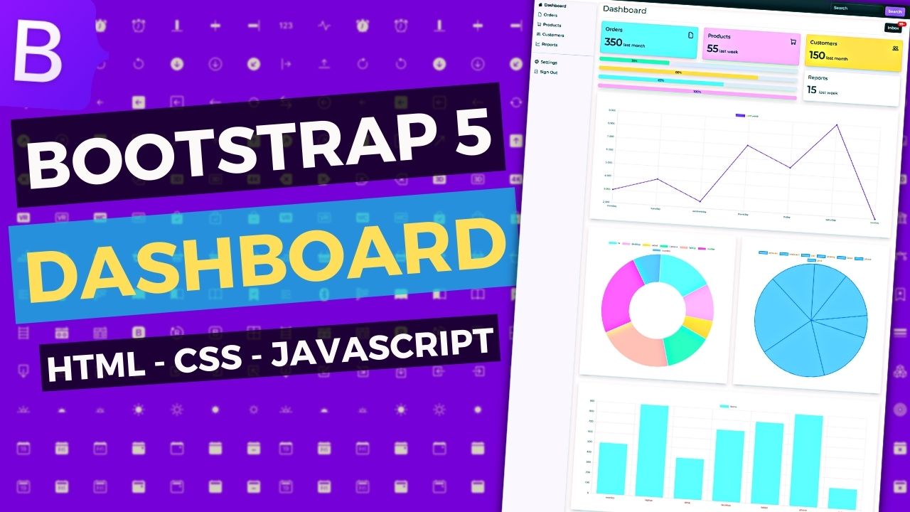 Bootstrap 5 Admin Dashboard Using HTML, CSS & JavaScript - Ionut Cora ...