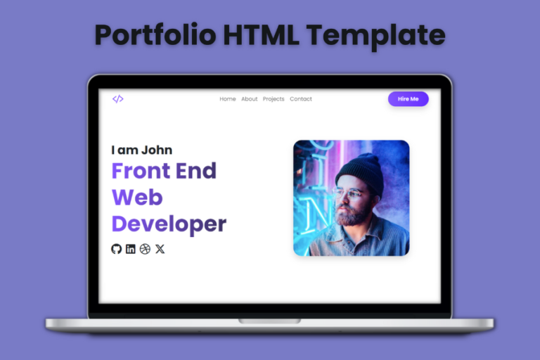 Portfolio HTML Template